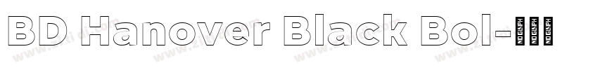 BD Hanover Black Bol字体转换